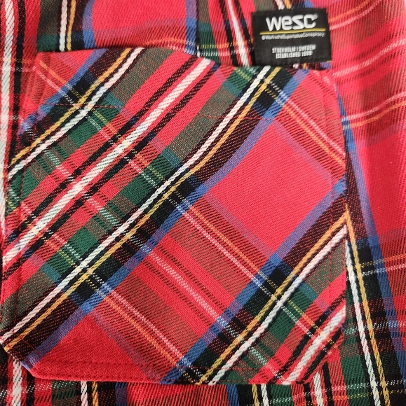 NWT Unisex Wesc Tartan Zip Jogger - Picture 6 of 8